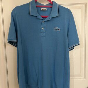 Lacoste Men’s Classic Fit Striped Accents Cotton Polo